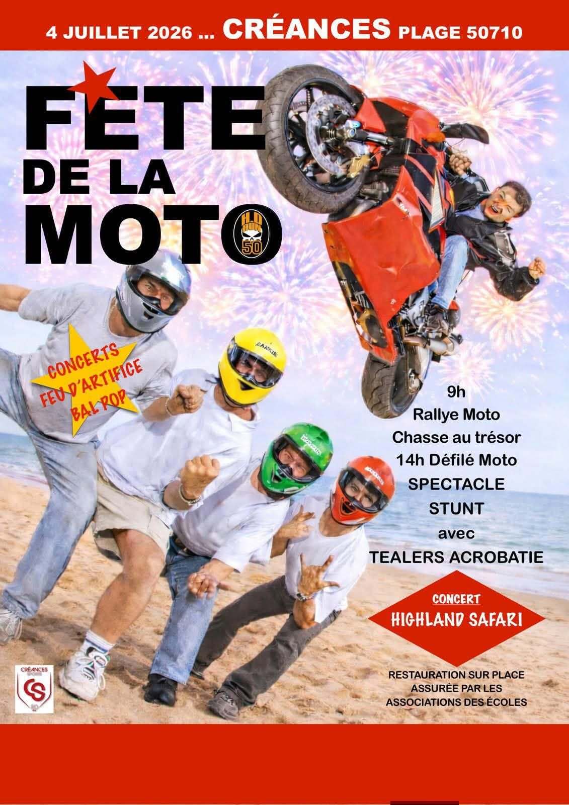 Fête de la Moto à Créances.