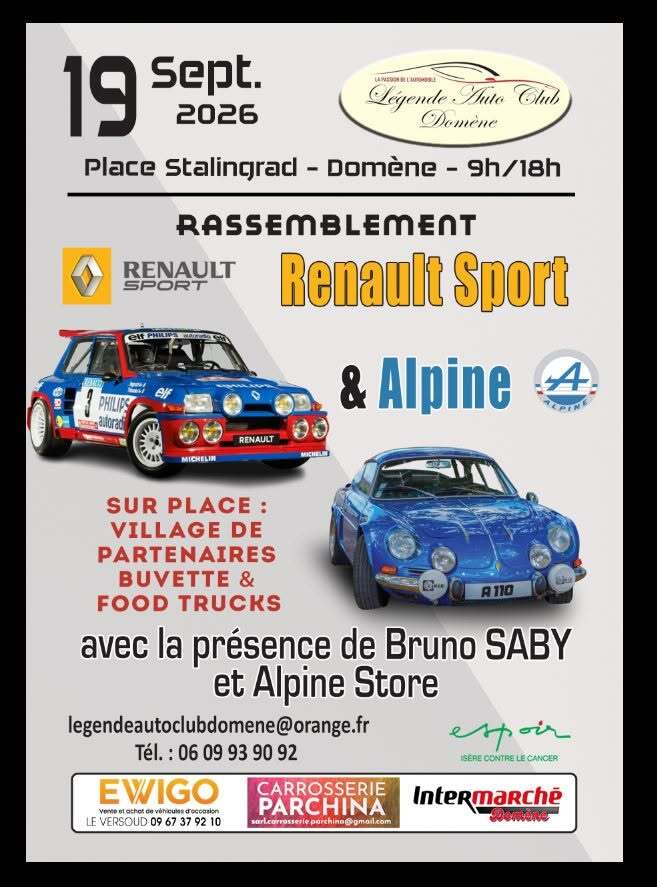 Expo Renault Sport et Alpine à Domène