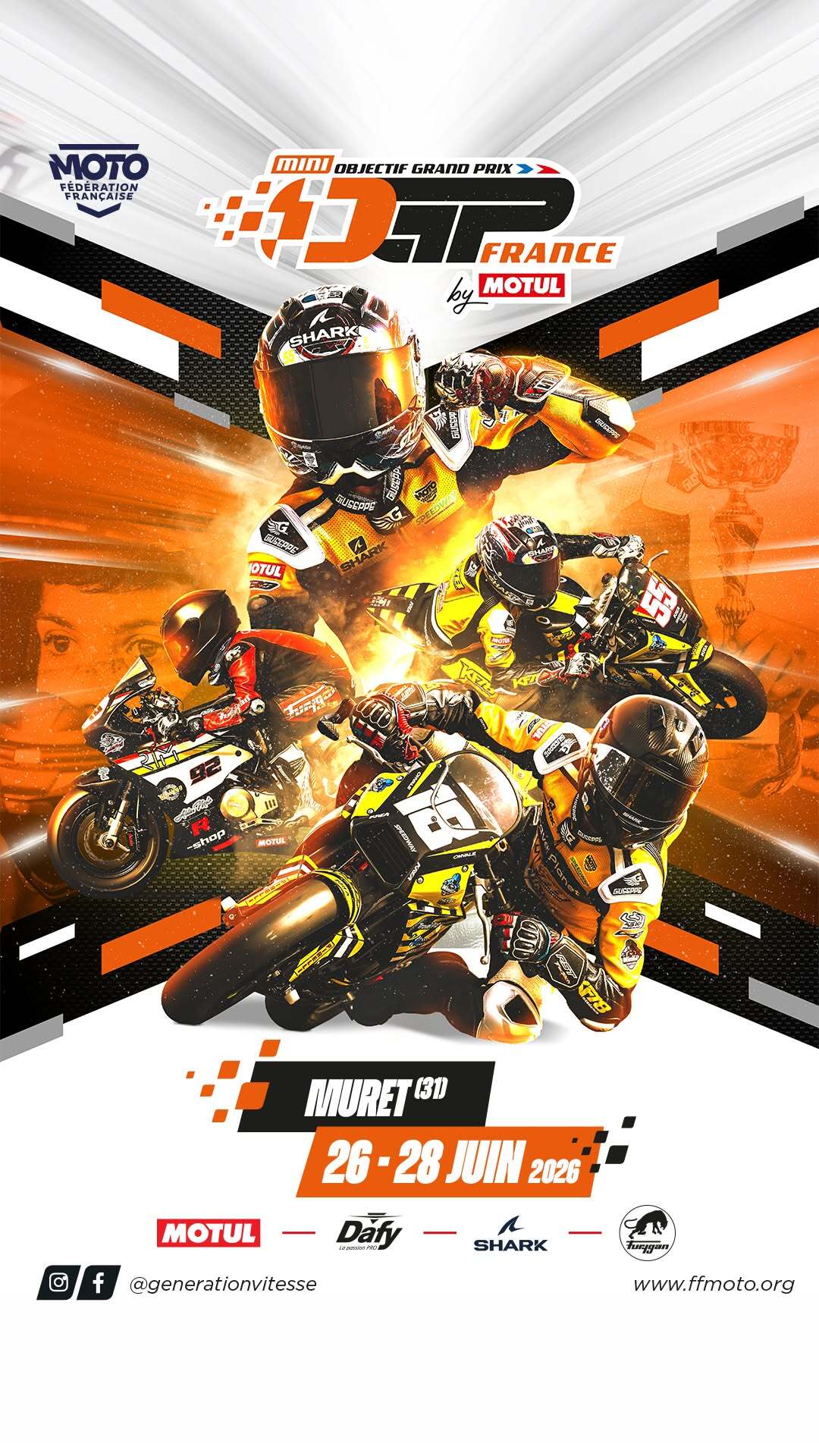 Moto-Championnat de France Mini OGP à Muret.