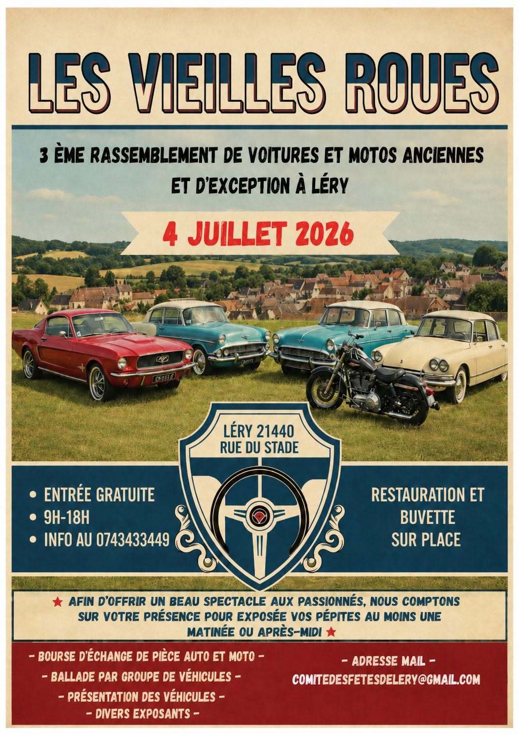 Expo-Bourse de Véhicules Anciens et d’Exception à Léry.