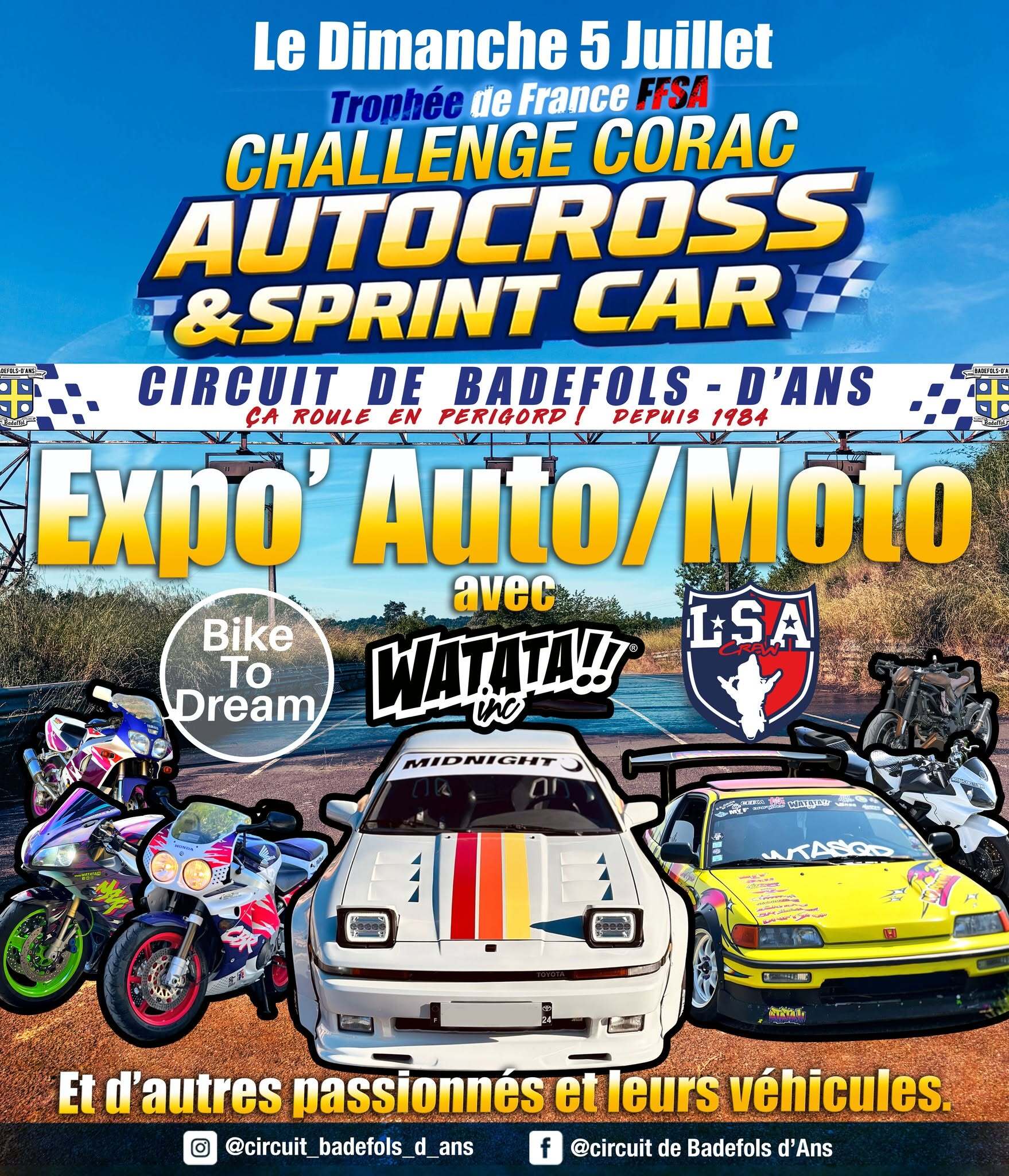 Autocross – Challenge Corac à Badefols d’Ans.