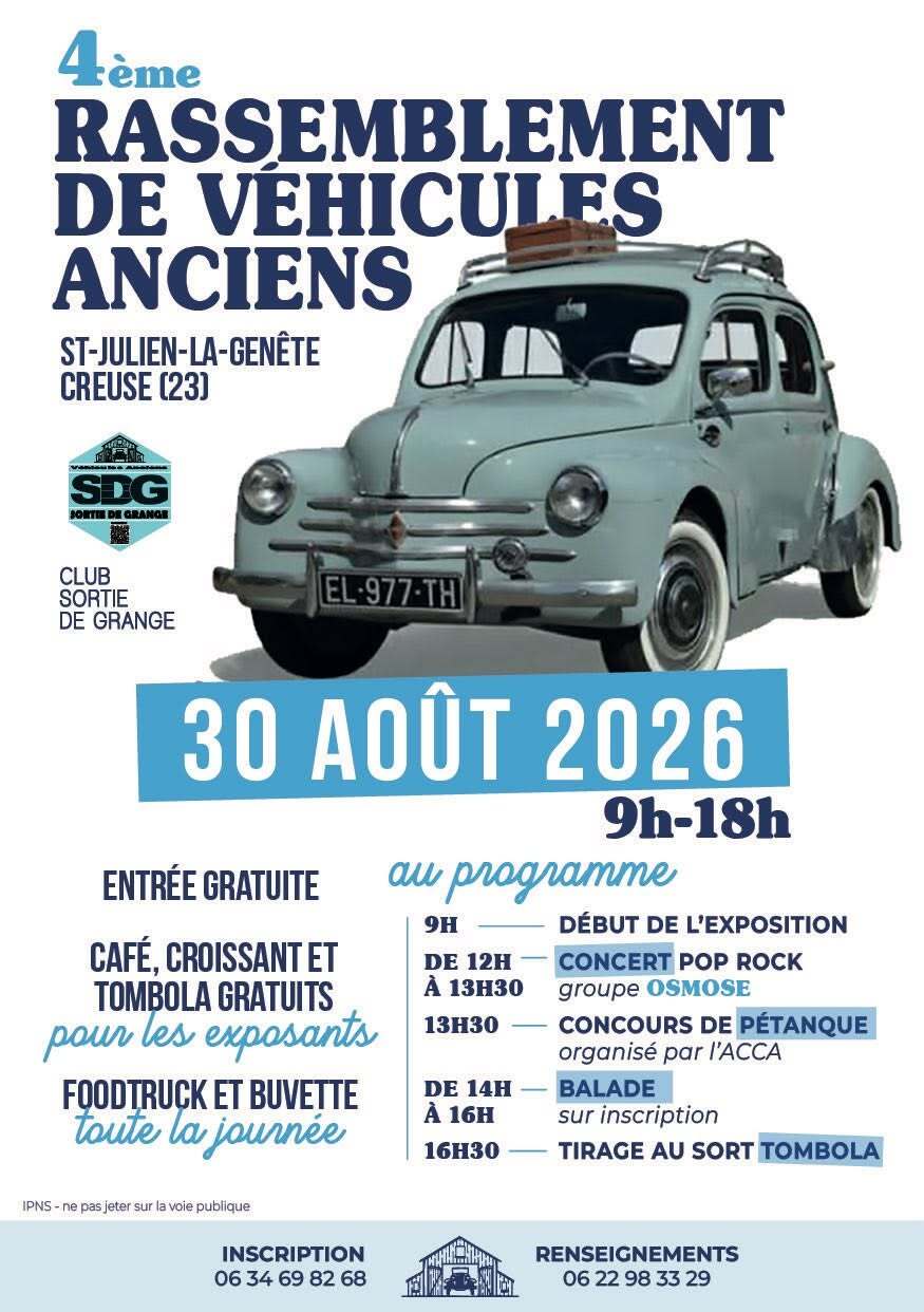 Véhicules Anciens à Saint-Julien-la-Genête