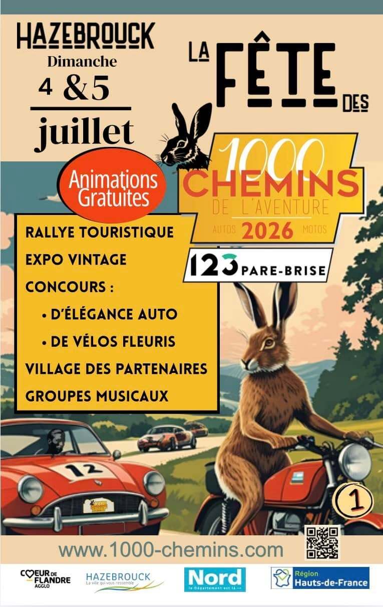 Rallye des 1000 Chemins de l’Aventure à Hazebrouck.