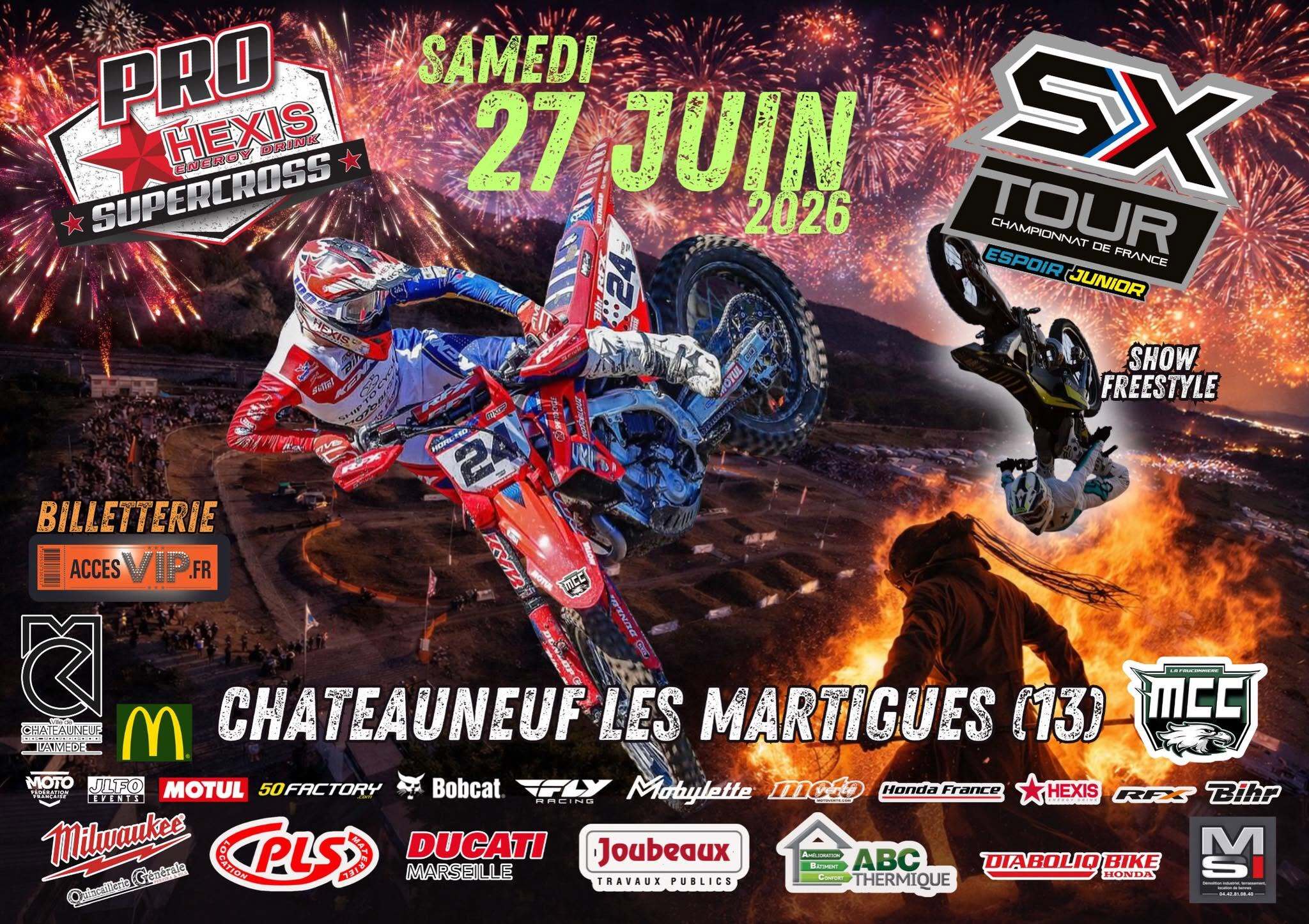 Moto – Supercross à Chateauneuf-les-Martigues.