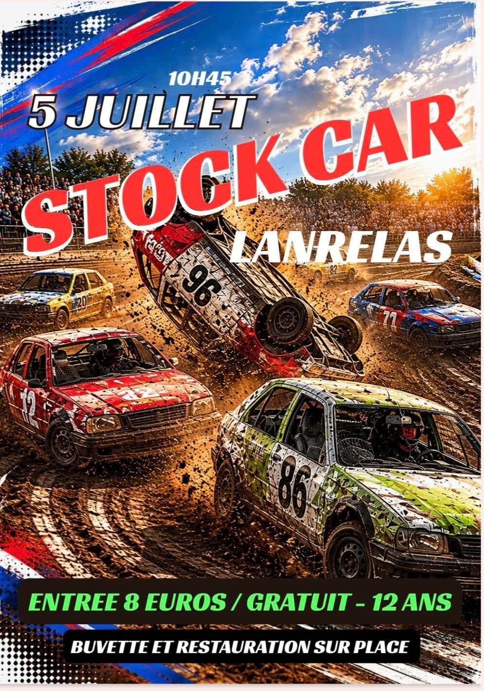 Courses de Stock-Car à Lanrelas.