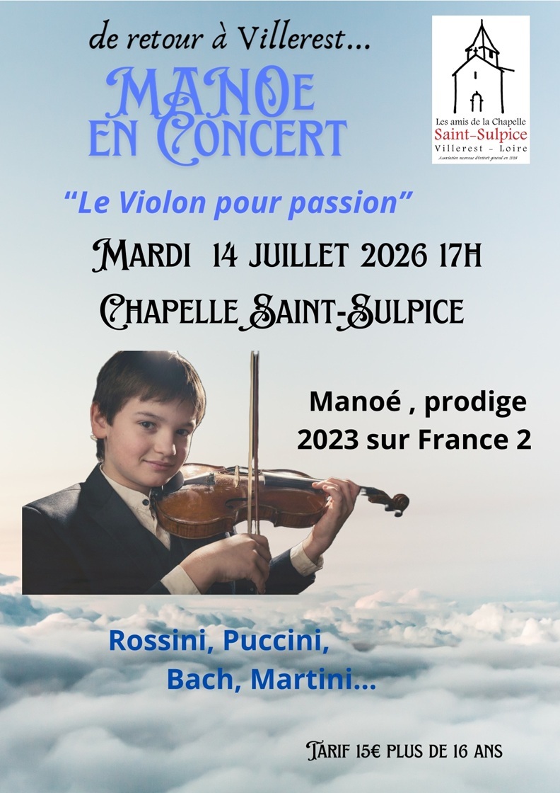 Concert à Villerest le mardi 14 juillet 2026 à 17h00