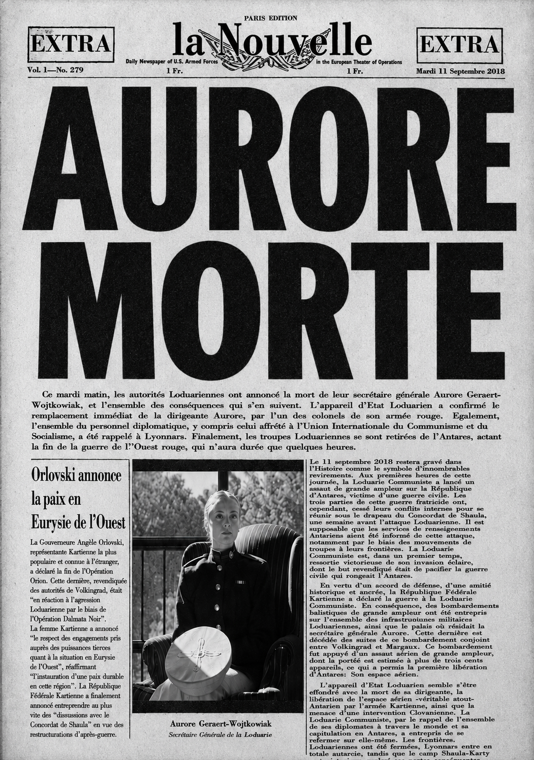 Une de la Nouvelle, journal indépendant le plus vu en Karty
