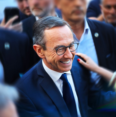 Bernard Taillot a la sortie du Parlement