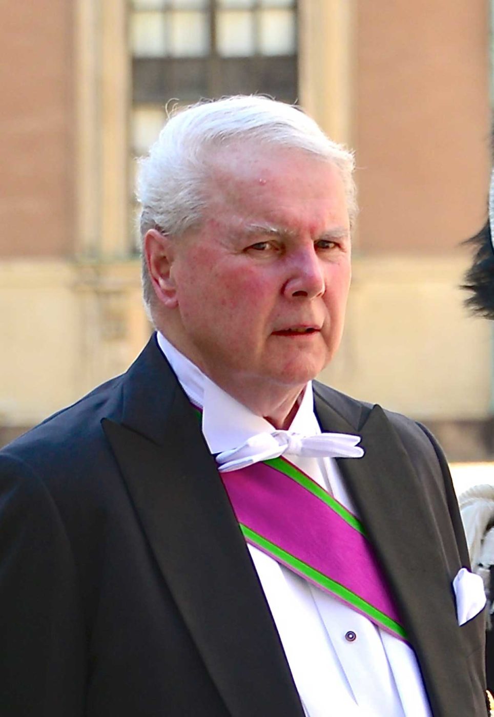 Prétendant au Trône de Saxe, membre de la famille des Saxe-Cobourg-Gotha rendant hommage au Prince Philippe de Belgique.