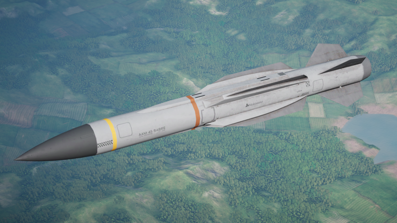 Le missile AAGE 12 Tanto en vol.