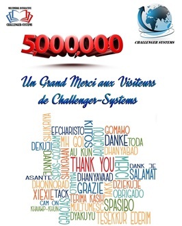 5.000.000 Visiteurs sur le site de Challenger Systems