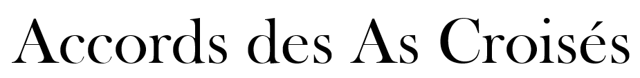 Accord des As Croisés Accord des As Croisés
