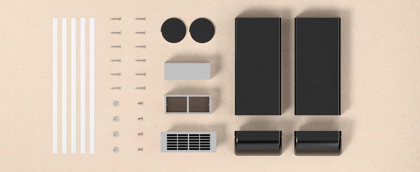Tout le nécessaire fourni pour une installation simple