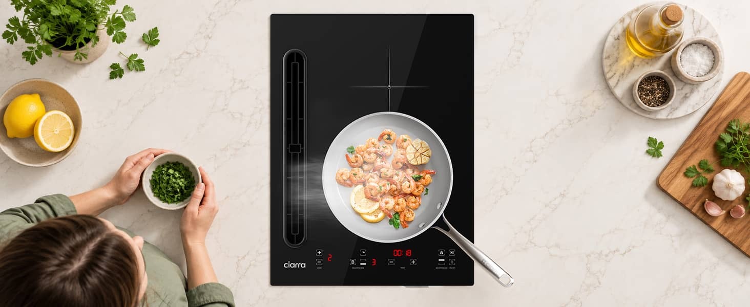 Cuisinez en toute liberté, sans fumée ni odeur