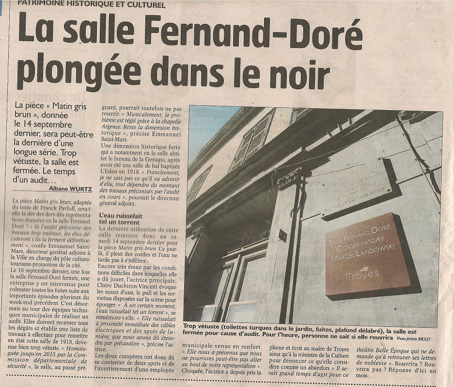 La salle Fernand-doré vouée a disparaitre ? 275291135